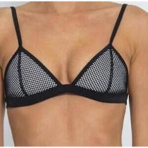 TRIANGL black mesh bikini Top sz S